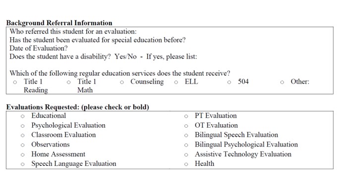 easyReportPRO blog - Evaluation Referral Form